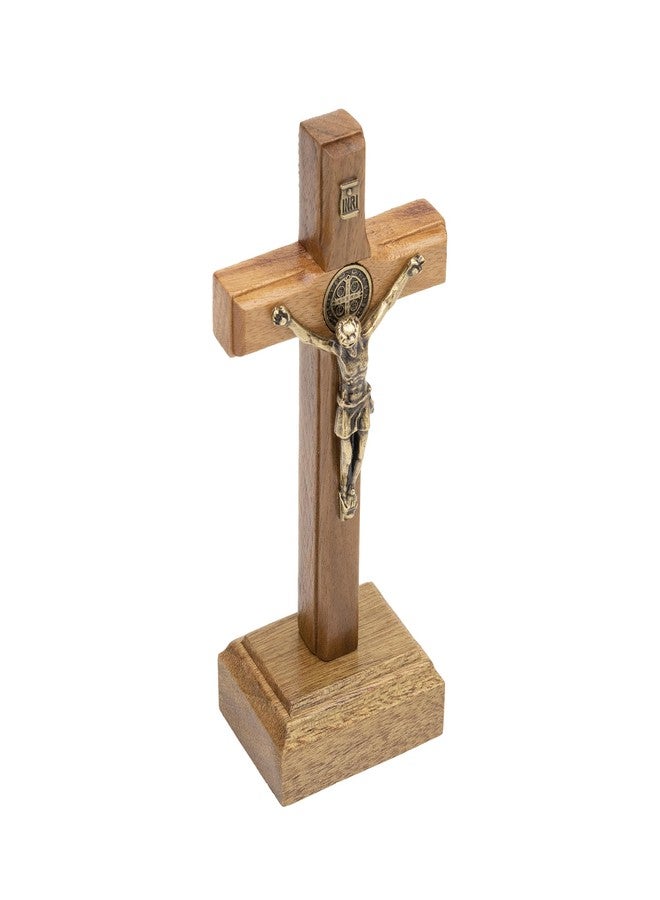 Intercession صليب القديس بنديكت للسفر بحجم الجيب، 3.5 بوصة، مناسب لوضعه على الطاولة - Image 2